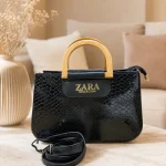کیف دستی زنانه مدل زارا چوبی